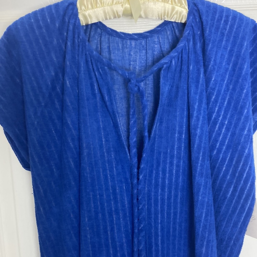 5 For $50🔥 Vintage Union Made Blue Terrycloth Kaftan Cover-up Loungewear NWOT